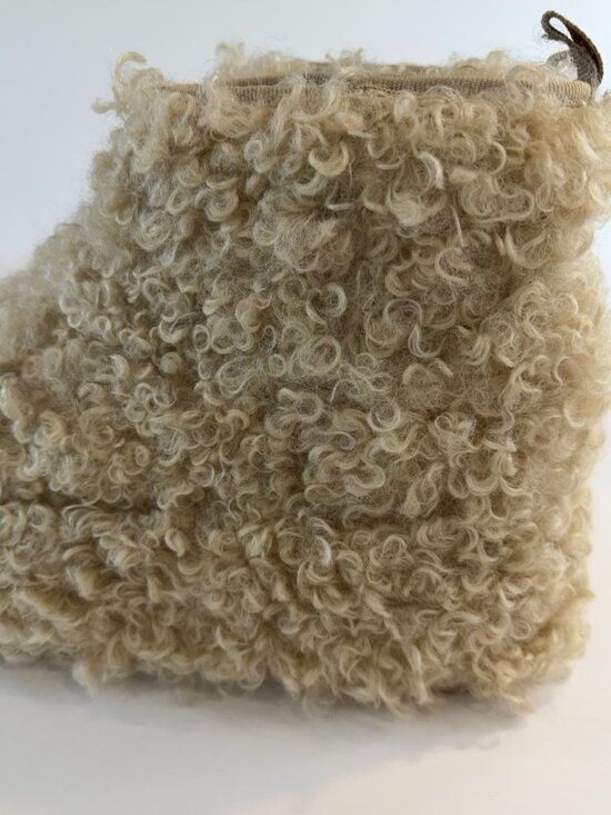 Sugar Thrillz Dolls Kill Sherpa Best Park Ankle Booties Size 8 Faux Fur Teddy - Picture 5 of 12